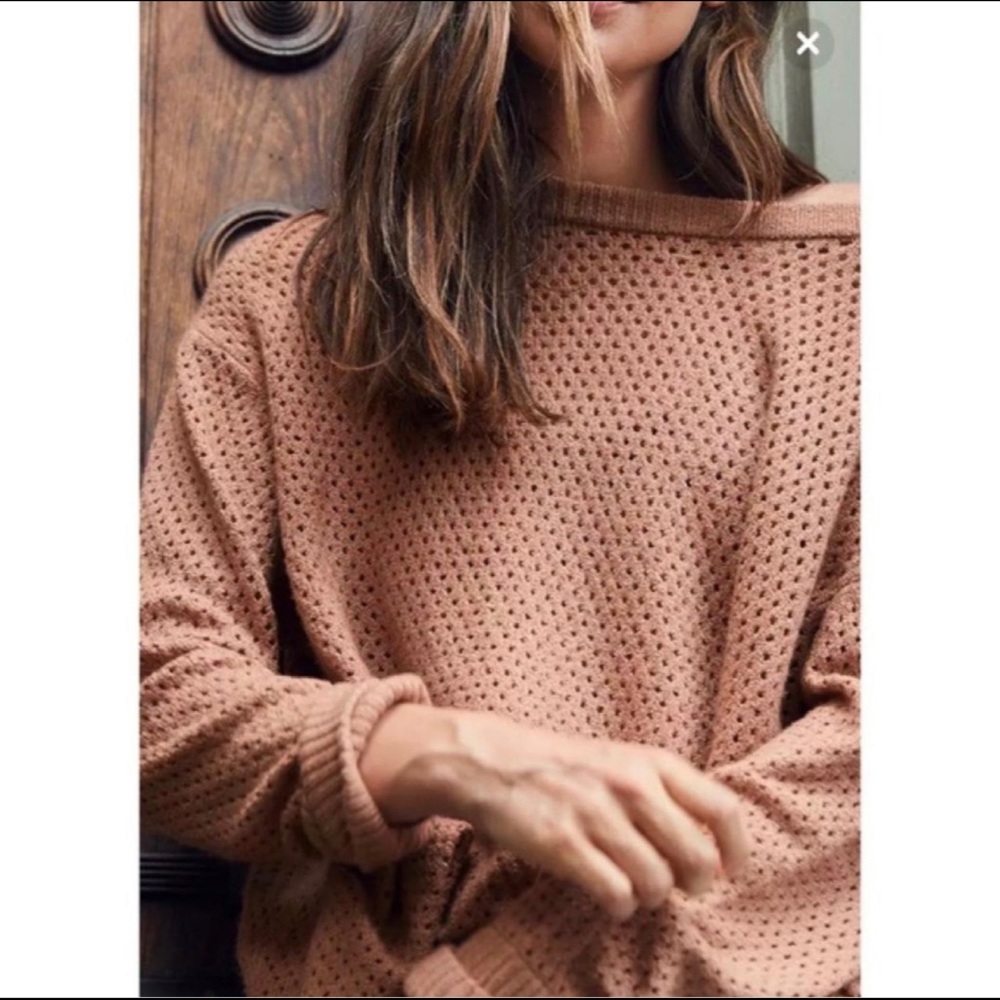 AERIE OFFLINE OPEN KNIT SWEATER - Picture 2 of 9